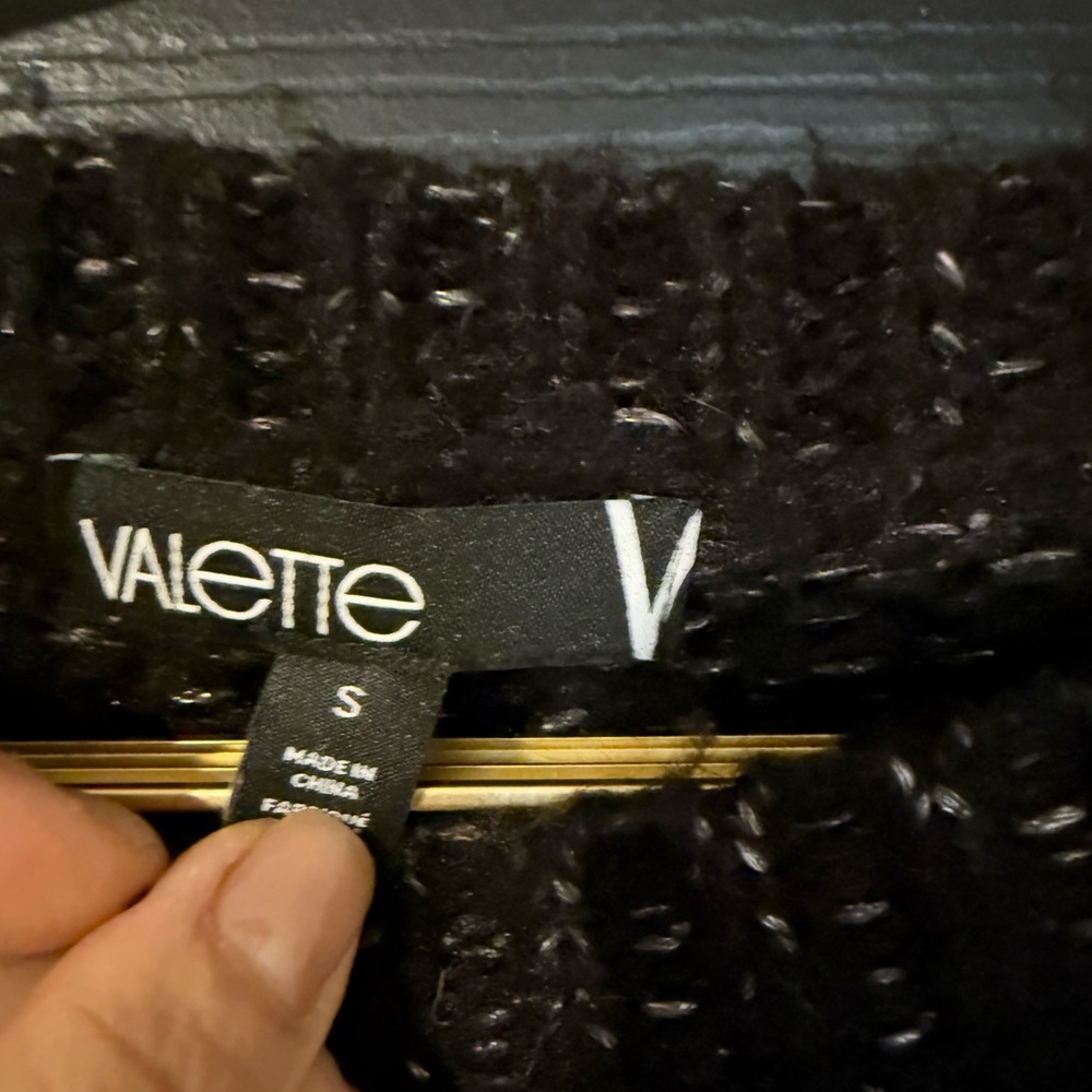 Valette Black and Gray Women's Sweater - Picture 3 of 4